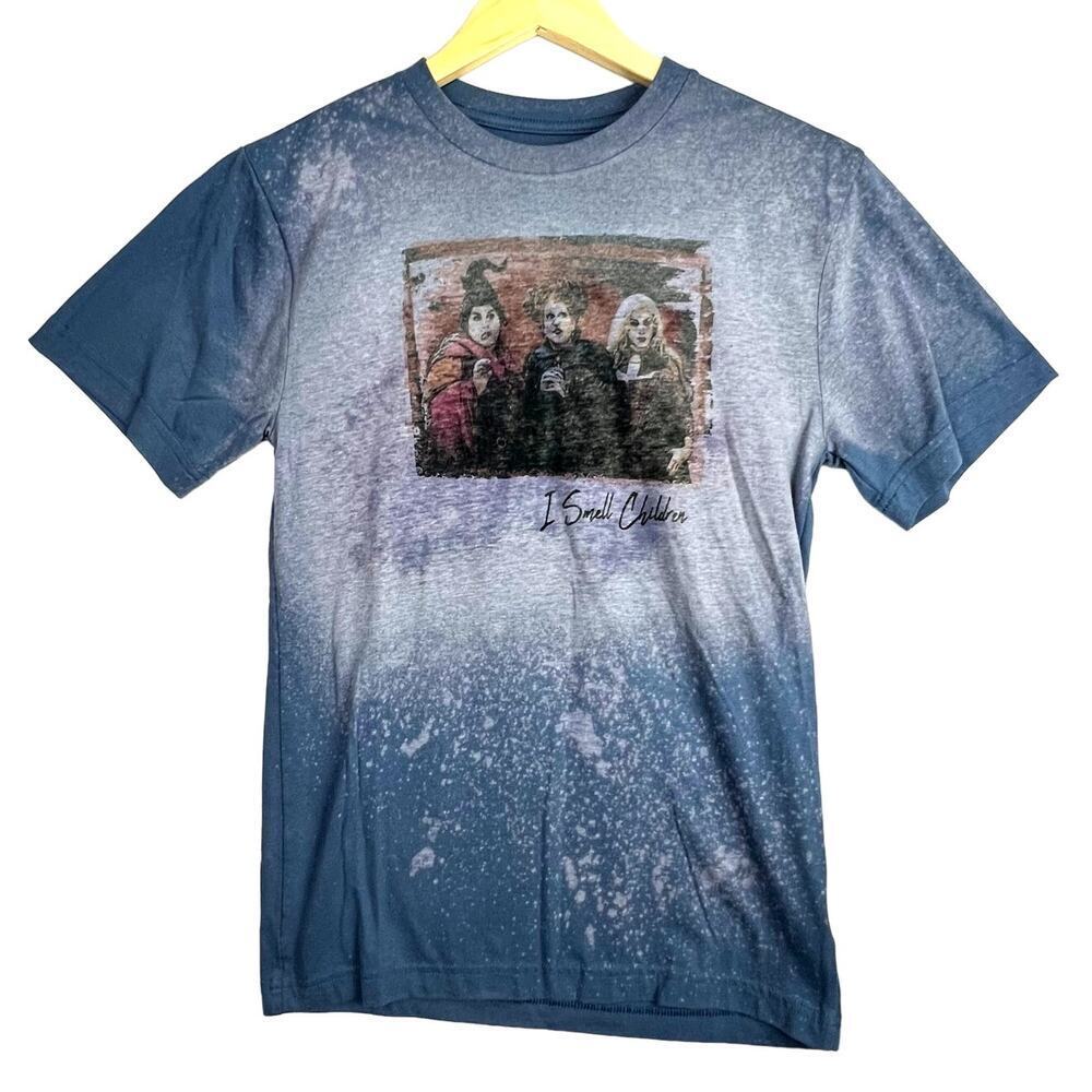 Hocus Pocus Sanderson Sisters I Smell Children Blue HALLOWEEN T-Shirt XS